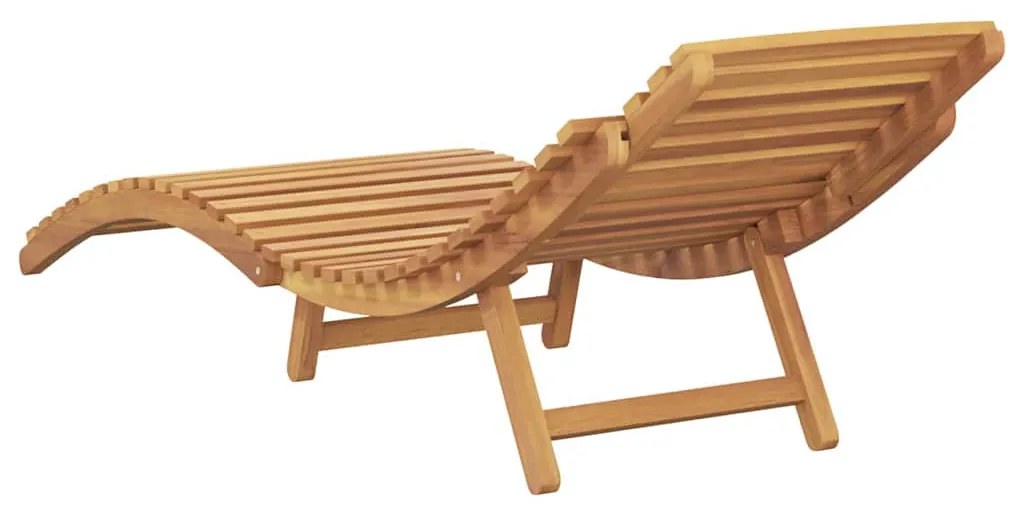 Napozó Barna 184 x 55 x 59 cm Tömör Teakfa