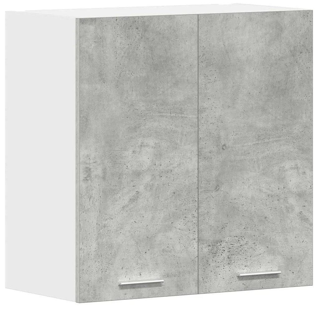 betonszürke szerelt fa konyhai fali szekrény 60x31x60 cm
