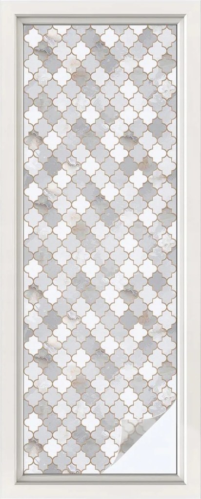 Ablakfólia öntapadós adatvédelem Geometrikus mozaik 50x146