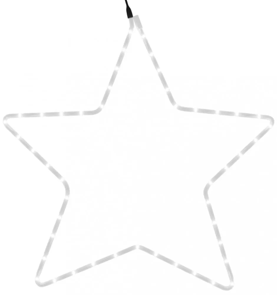 karácsonyi csillag 48 meleg fehér LED-del 56 cm