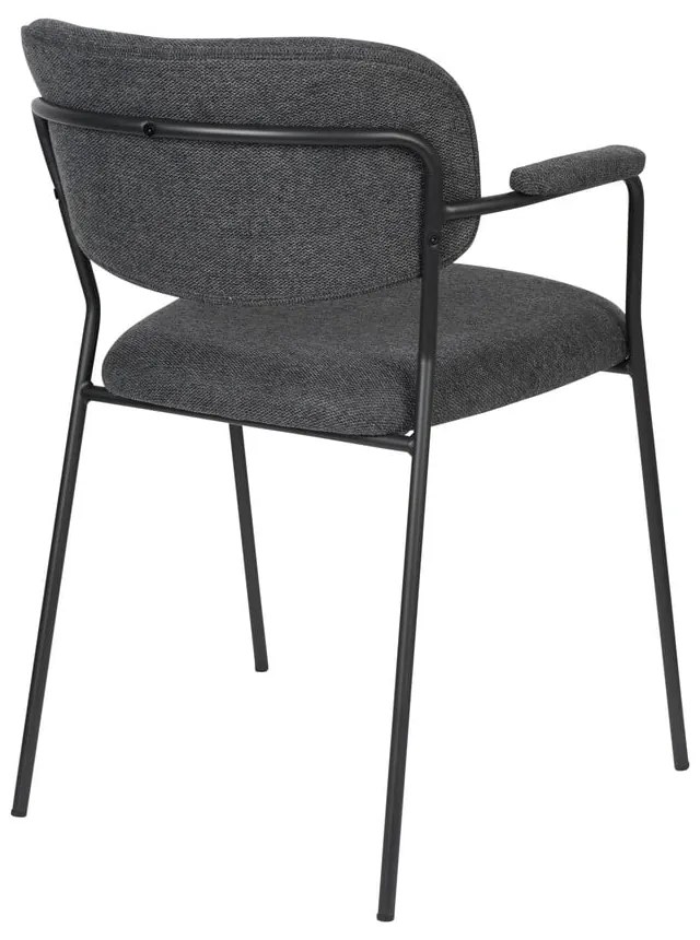 Antracitszürke étkezőszék szett 2 db-os Jolien – White Label