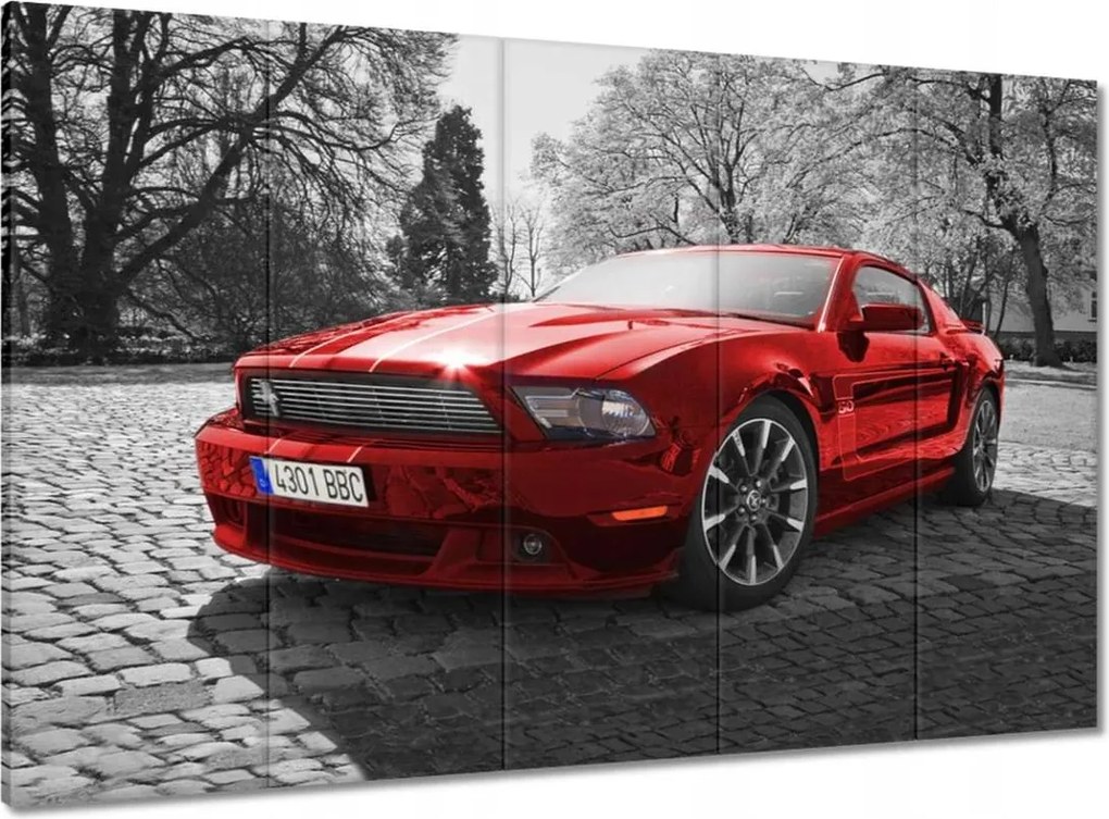 Vászonkép 100x70 Piros Mustang