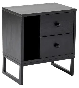 Éjjeliszekrény GLIMMER 50x45,2 cm fekete