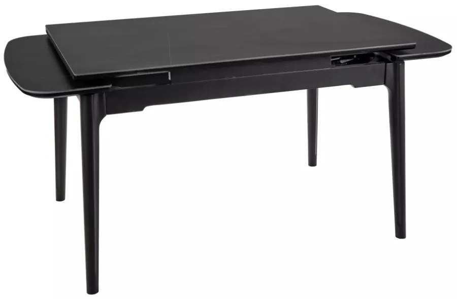 Sento bővíthető étkezőasztal fekete 120-180cm