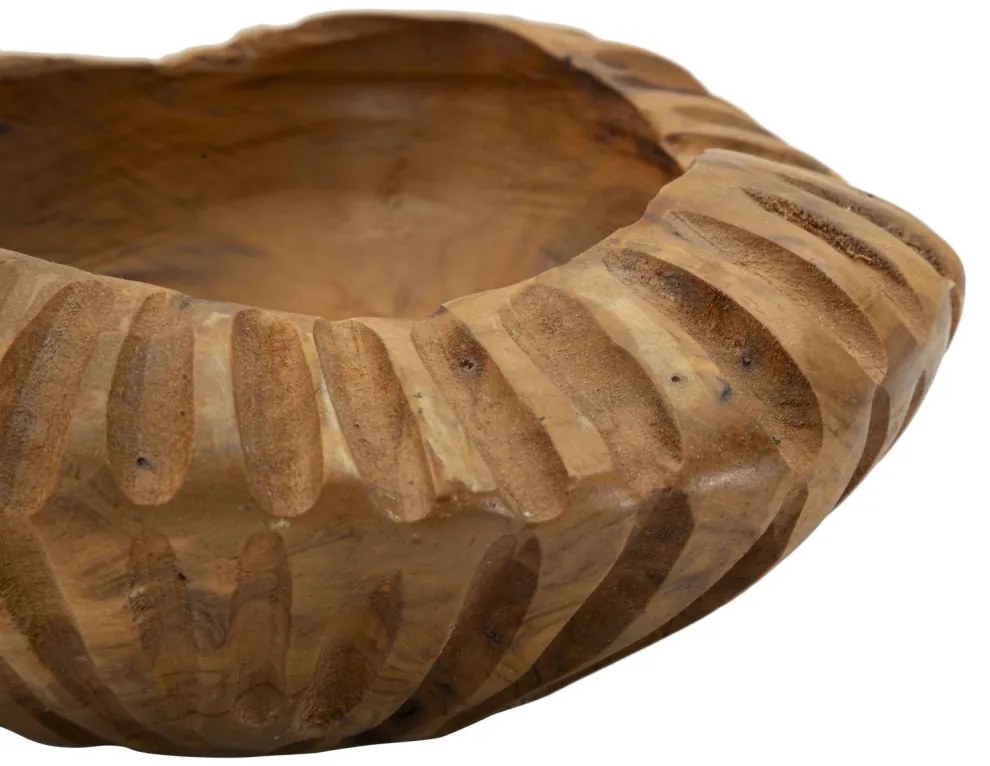 Tálca geris teak ø 19x8cm
