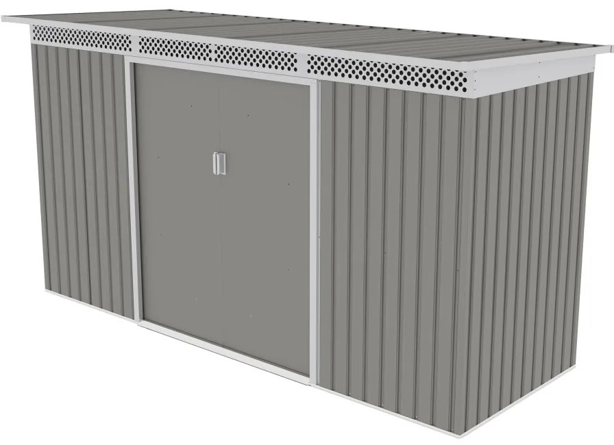 Kerti ház G21 GRAH 483 - 340 x 142 cm, metál szürke