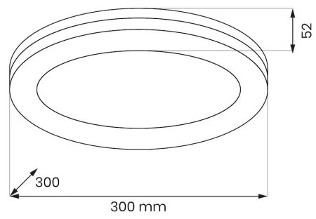 LED fürdőszobai mennyezeti lámpa MARLON LED/36W/230V Ø 30 cm IP54 fehér