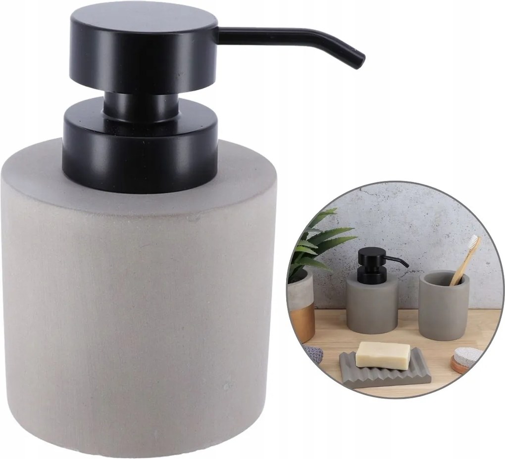 Folyékony Szappan Adagoló Gél Folyadék Fürdőszoba Cement 320 ML Tartály