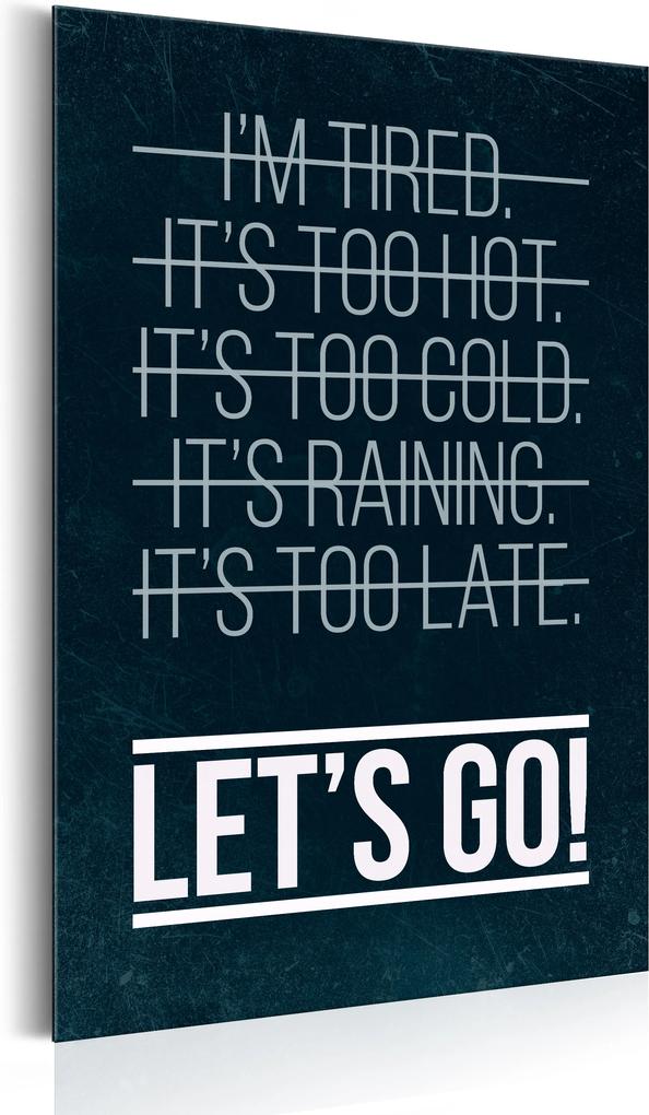 Plakát fémen - Life Manifesto: Let's go! [Allplate]