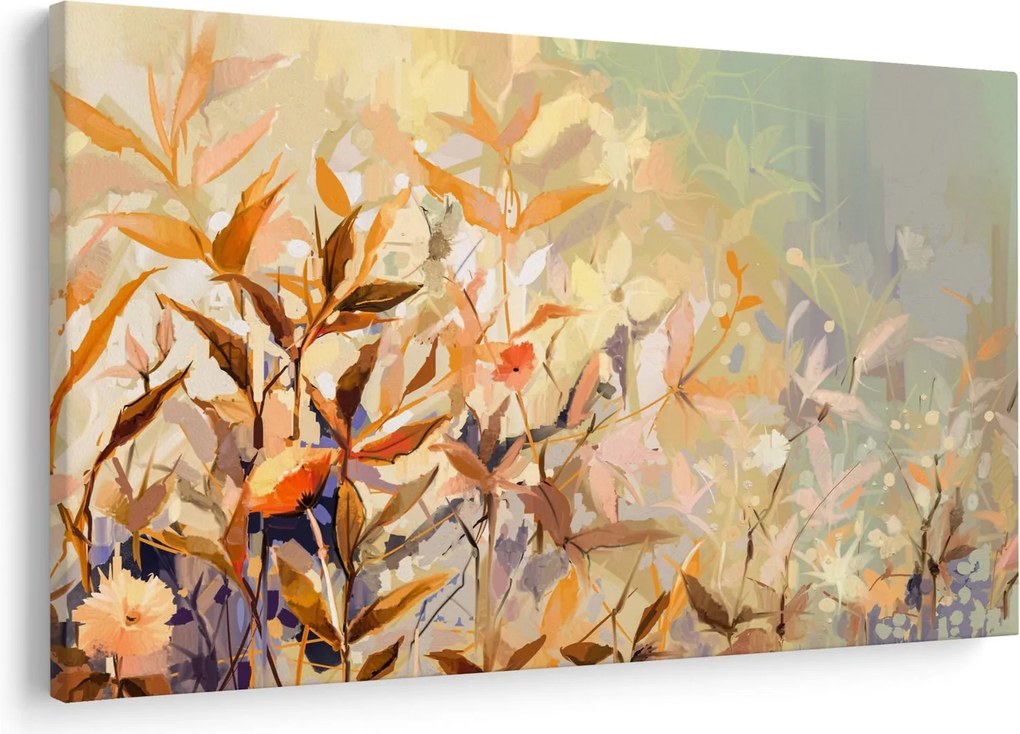 Kép - Festett növények (90x60 cm)