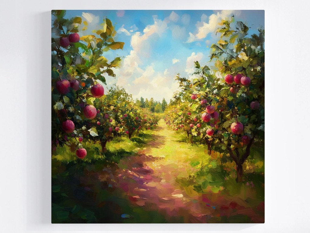 Poszter Tájkép Gyümölcsös Fák Almafa 40x40