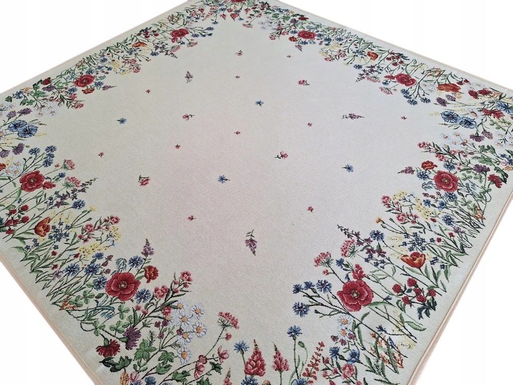 Abrosz 100x100 cm gobelin dekorációs szalvéta Különböző Minták mezei virágok