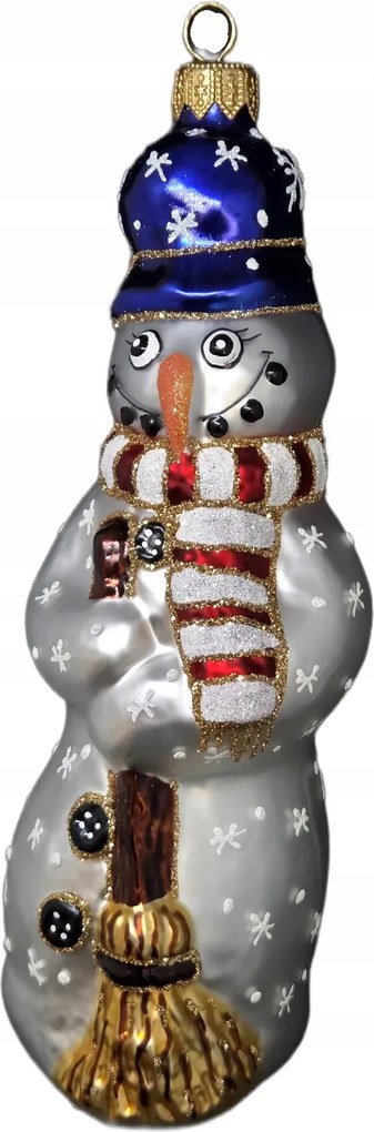 Téli Hóember Kollekció Kézzel Festett Üveggömb