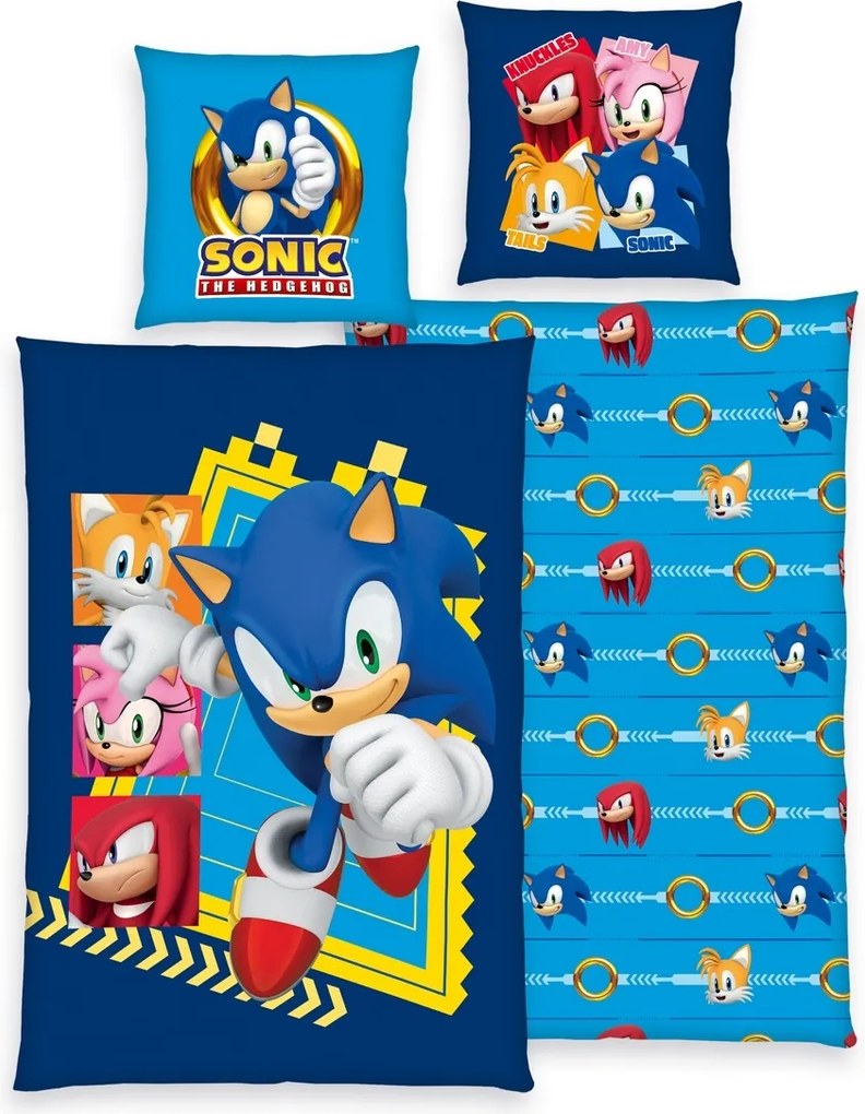 Herding Pamut ágynemű Sonic , 135 x 200 cm, 80 x 80 cm