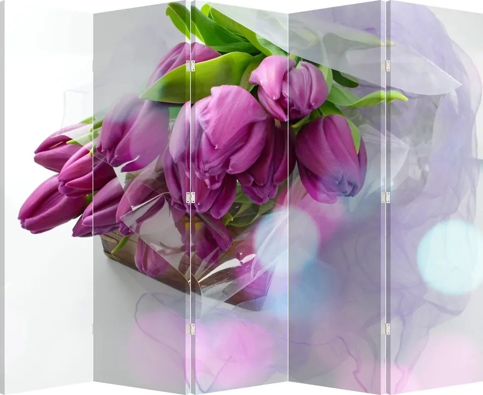Paraván - csokor tulipán (210x170 cm)