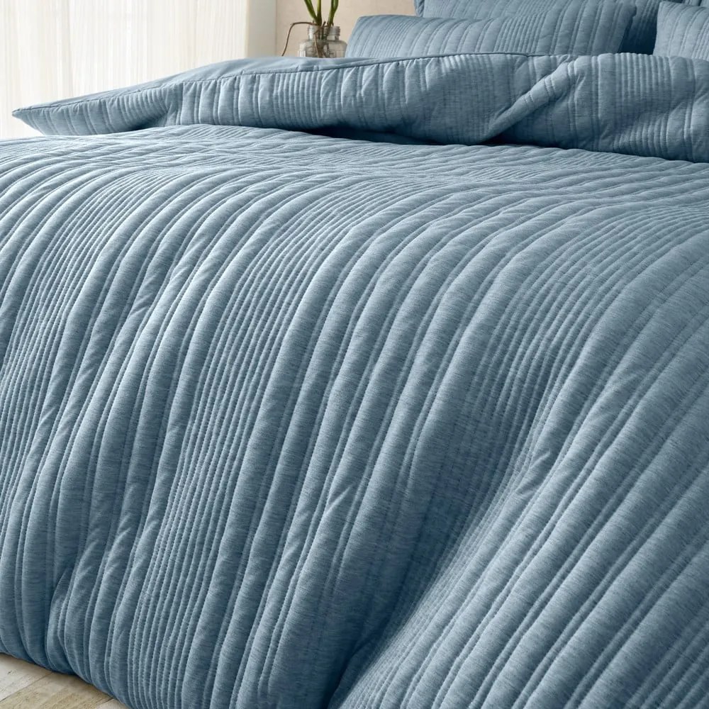 Kék kétszemélyes ágyneműhuzat 200x200 cm Tamba Stripe – Pineapple Elephant