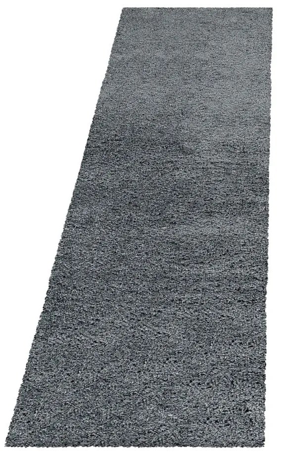 Szürke futószőnyeg 80x250 cm Fluffy – Ayyildiz Carpets