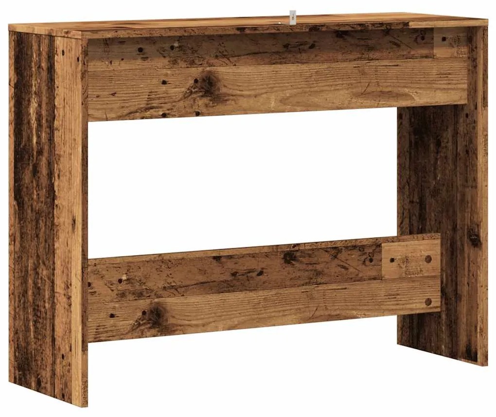 szürke sonoma szerelt fa tálalóasztal 100x35x76,5 cm