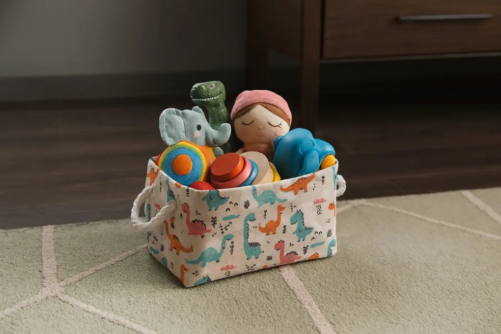 Dínós tároló doboz 22 x 32 x 18 cm - s méret