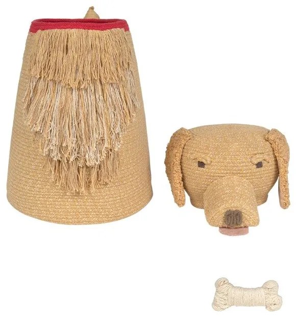 Bézs textil játéktároló kosár 40x30x55 cm Luna – Lorena Canals