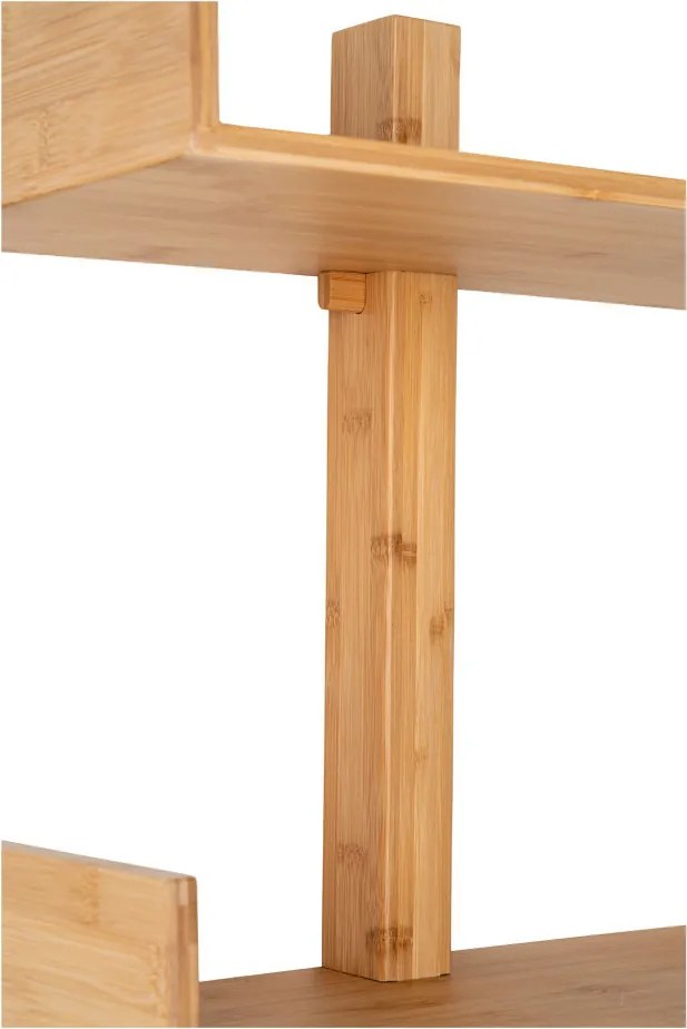 Villa polc bambusz, natúr, 50x180 cm