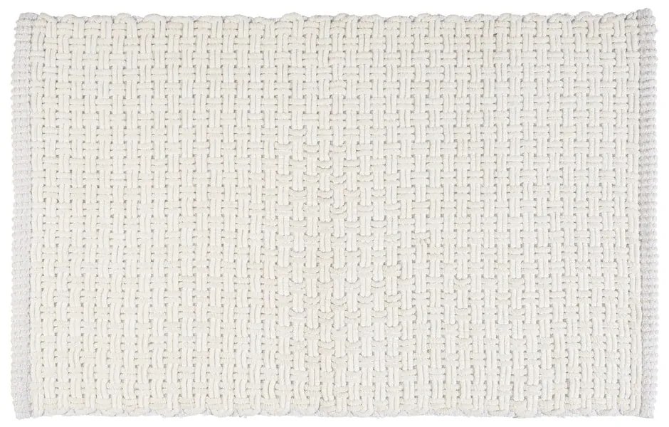 Fehér textil fürdőszobai kilépő 50x80 cm Ecoli – Wenko