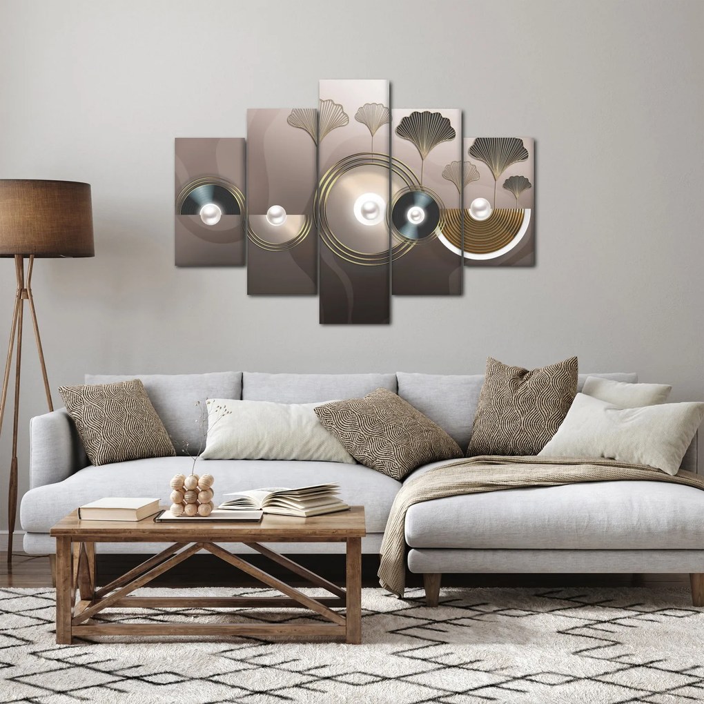 Kép - Aranybarna absztrakció (150x105 cm)