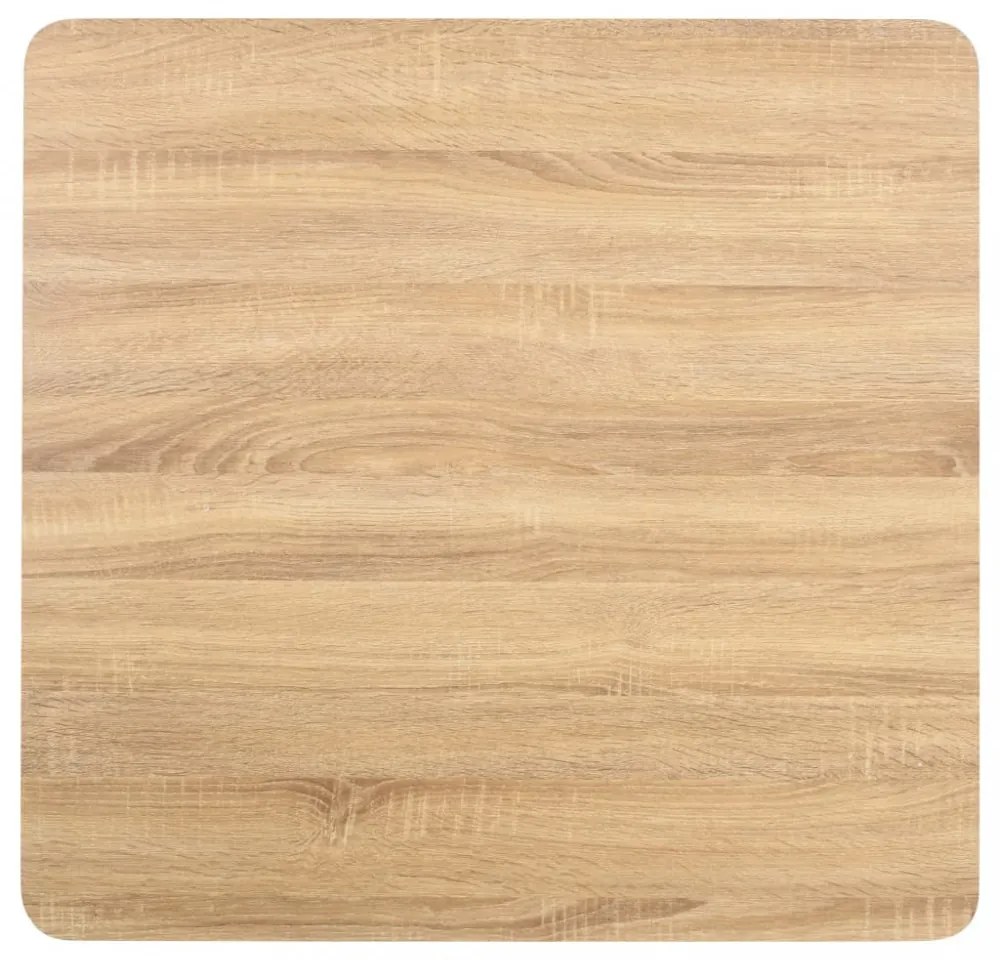 világosbarna MDF bisztróasztal 80 x 80 cm