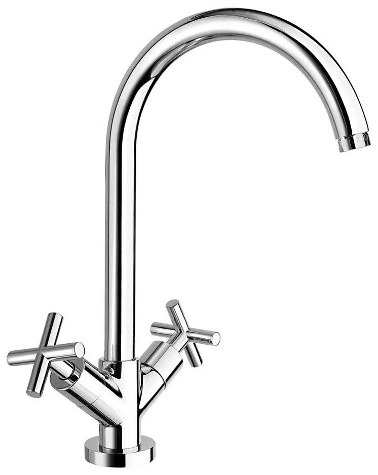 Sapho - AXIA mosogató csaptelep, fényes króm