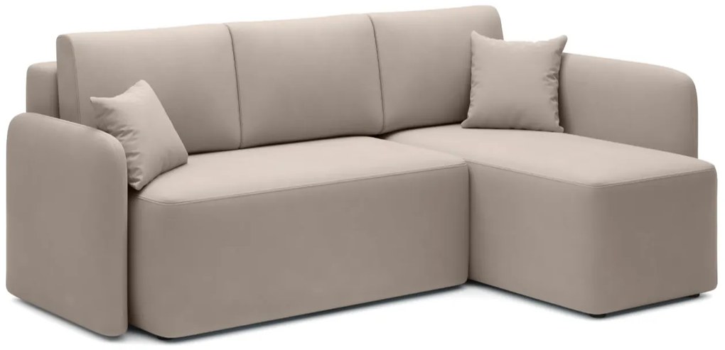 Akció Bézs sarokkanapé HADSON - jobb sarok II. osztályú