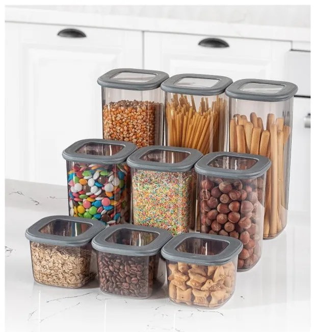 Élelmiszertartó doboz szett 9 db-os Fresco – Hermia