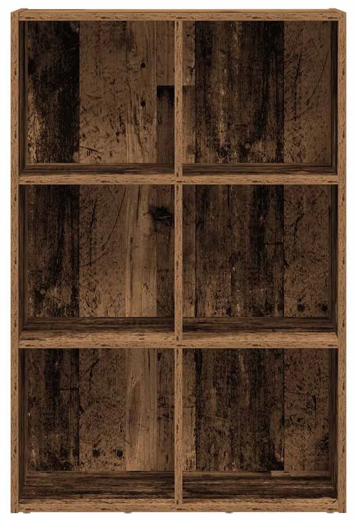 Régi fa szerelt fa könyv-/tálalószekrény 66 x 30 x 98 cm
