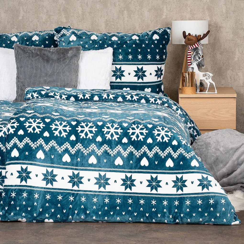 4Home Nordic love mikroflanel ágyneműhuzat, 140 x 200 cm, 70 x 90 cm, 140 x 200 cm, 70 x 90 cm