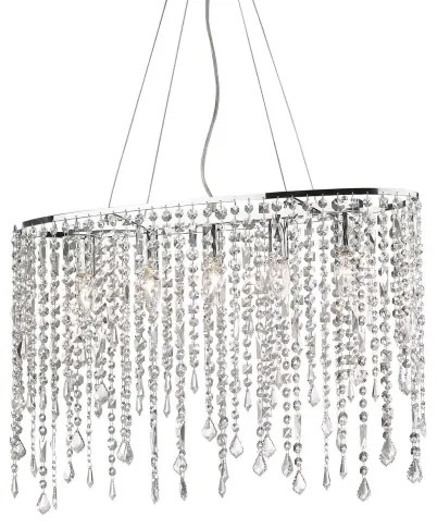 Ideal Lux - Kristály csillár zsinóron RAIN 5xE14/40W/230V átlátszó