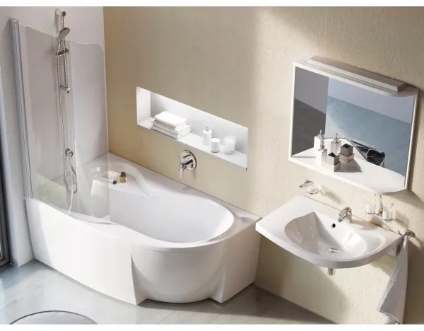 Ravak C571000000 - ROSA sarokkád 160x95 cm akril/fehér