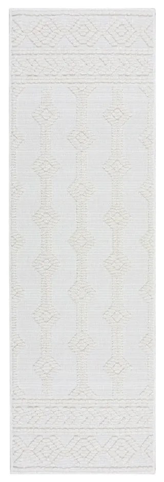 Krémszínű zsenília futószőnyeg 60x240 cm Shyla – Flair Rugs