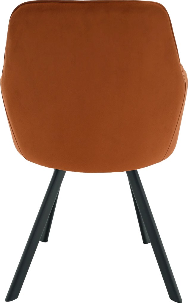 Design fotel, terrakotta Velvet szövet, AURIL