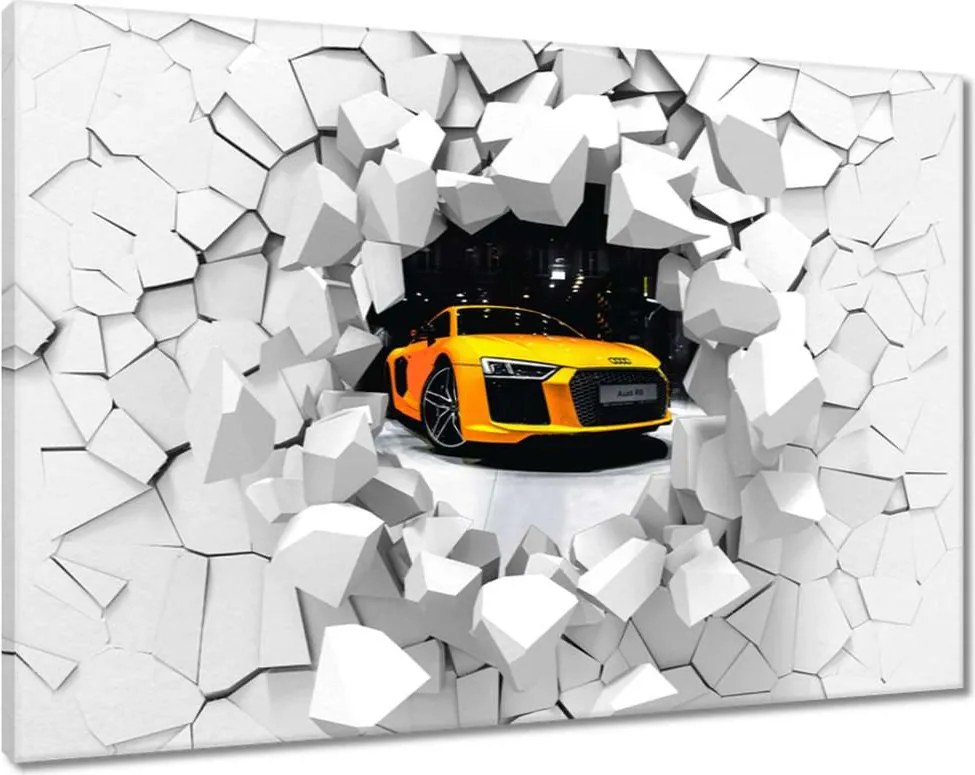 Vászonkép 90x60 Sárga Audi R8