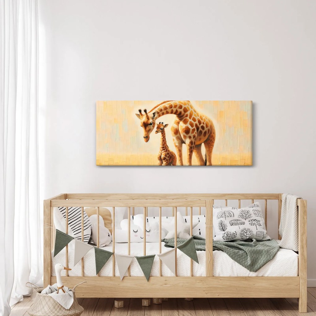 Kép - Zsiráfok (120x50 cm)