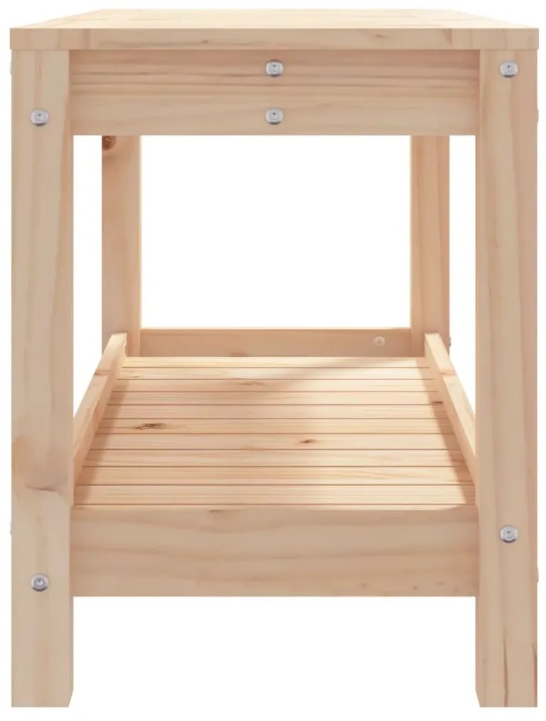 tömör fenyőfa kerti pad 82,5x35x45 cm