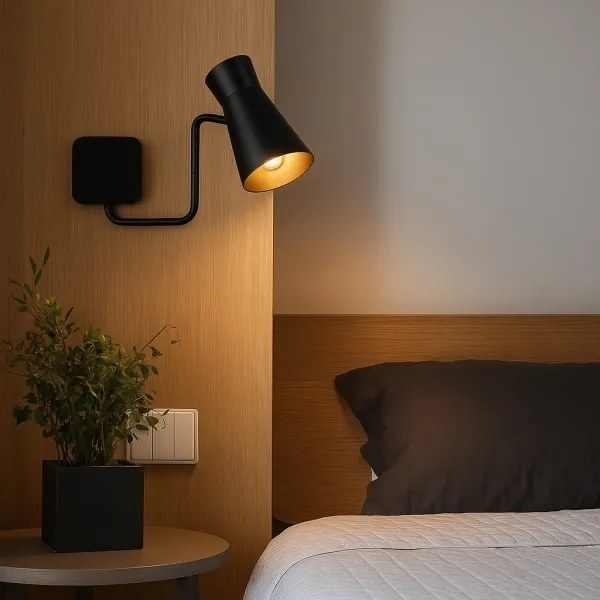 Argon 8880 - LORD fali lámpa 1xE14/7W/230V, fekete