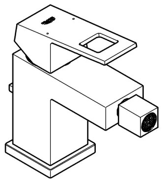GROHE 23138000 - EUROCUBE bidé csaptelep, S méret, fényes króm