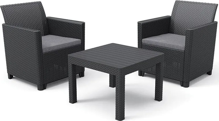 Kerti bútor szett műanyag Keter szürke 3 részes