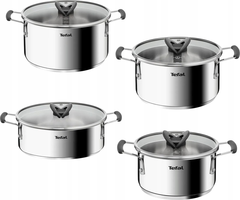 Edénykészlet Tefal Opti Space G7378S55 Indukciós rozsdamentes acél 8 részes.