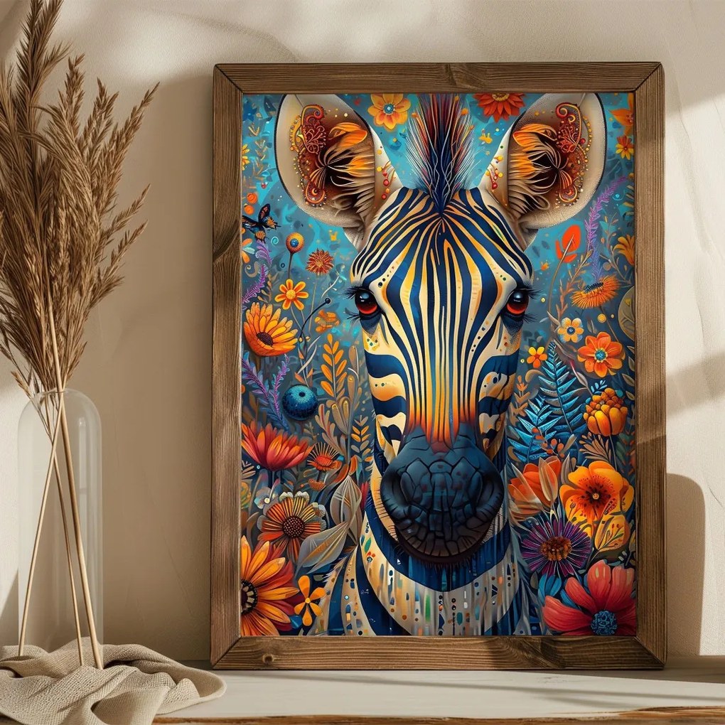 AI136 keretezett MDF falikép, 35 x 47 cm