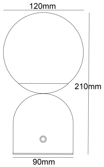 Globo 21006W - JULSY LED érintős asztali lámpa, 2,5W, fehér, állítható fény