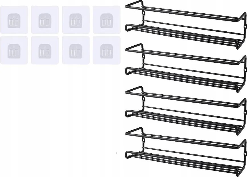 Doduo Fali Fűszertartó Állvány, Fűszertartó, Fúrás Nélkül