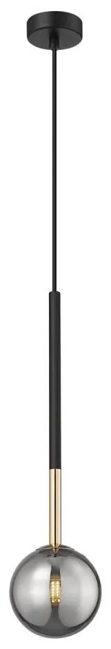 Zuma Line Zuma Line P0574-01F-SDFZ - Csillár zsinóron ARCTURUS 1xG9/4W/230V fekete ZL0621