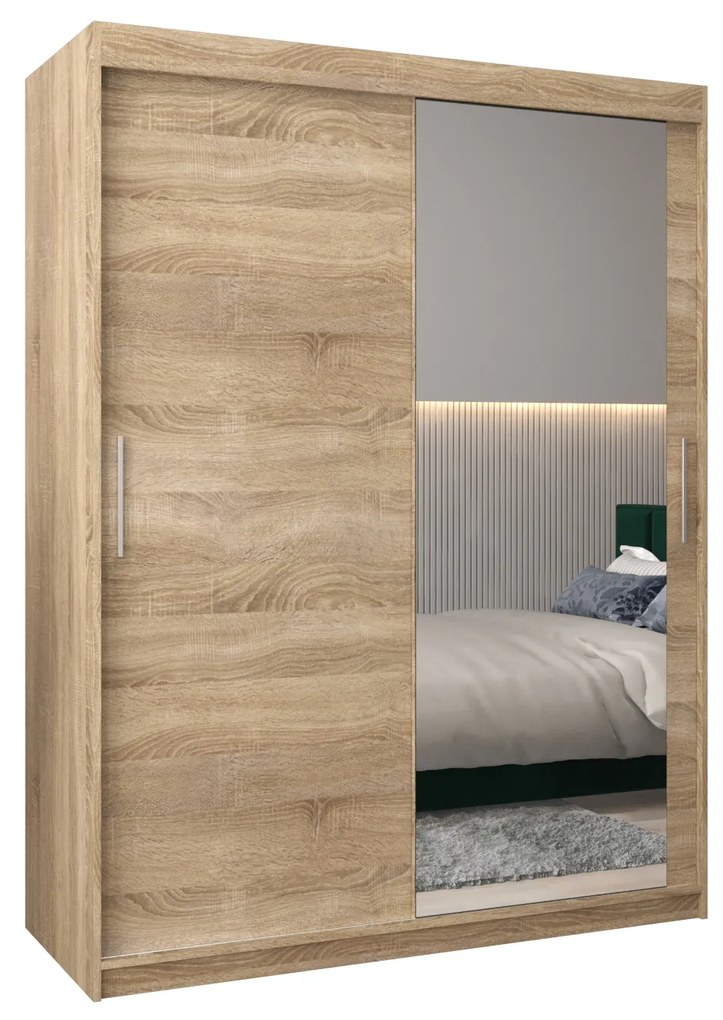 Ruhásszekrény 150 cm Toki 2 (szonoma tölgy + szonoma tölgy). 1064998
