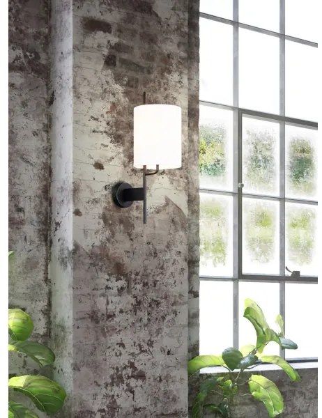 Fali lámpa TOKYO 1xE27/40W/230V fekete/fehér